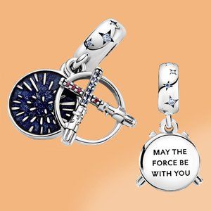 PANDORA Star Wars Lightsaber Double Dangle Charm 799252C01